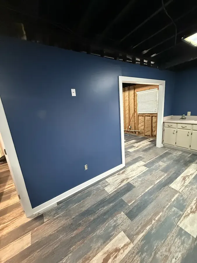 Containment set before drying in a Cary-area home